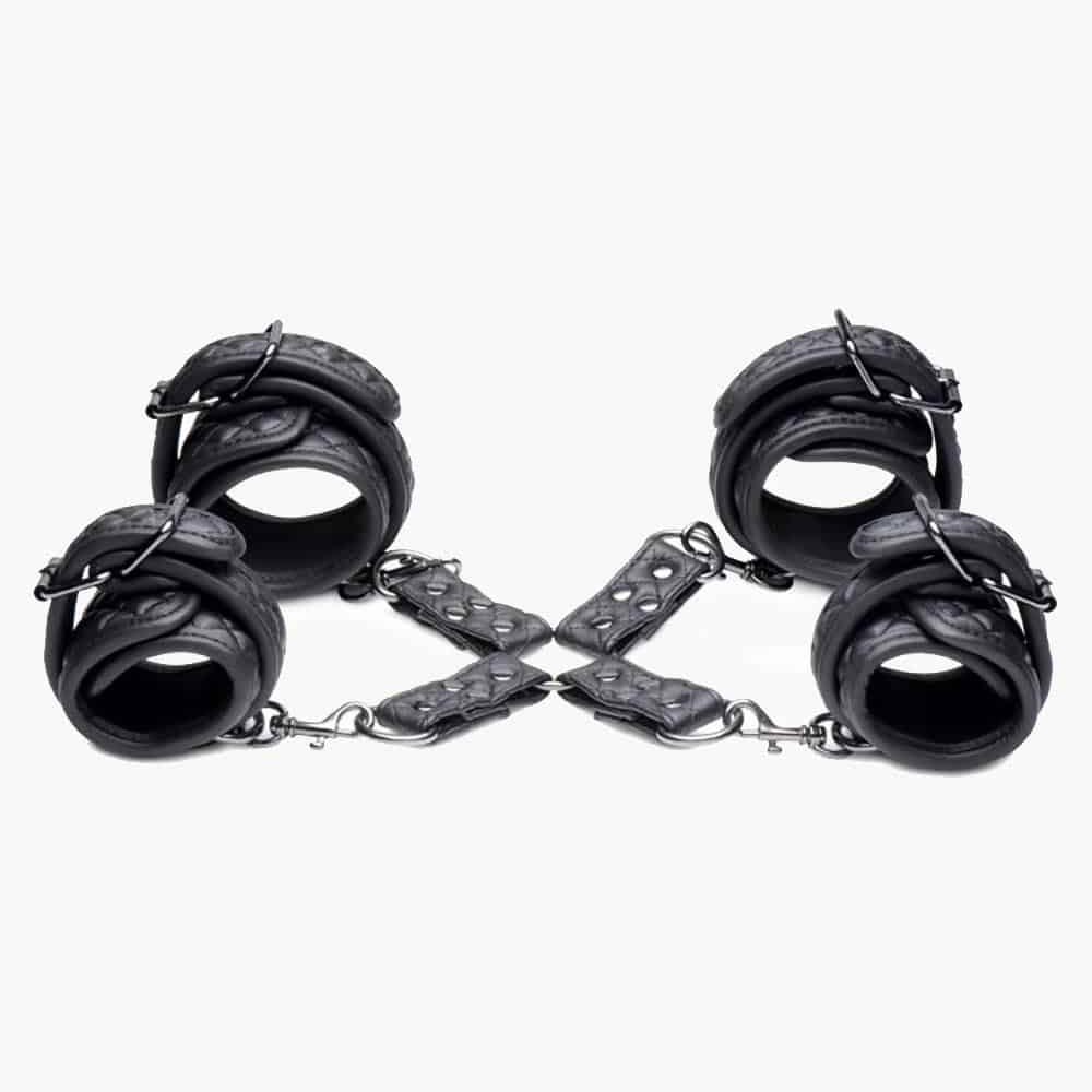 Concede Wrist & Ankle Restraint Set with Hog-Tie Adaptor Concede Wrist & Ankle Restraint Set with Hog-Tie Adaptor