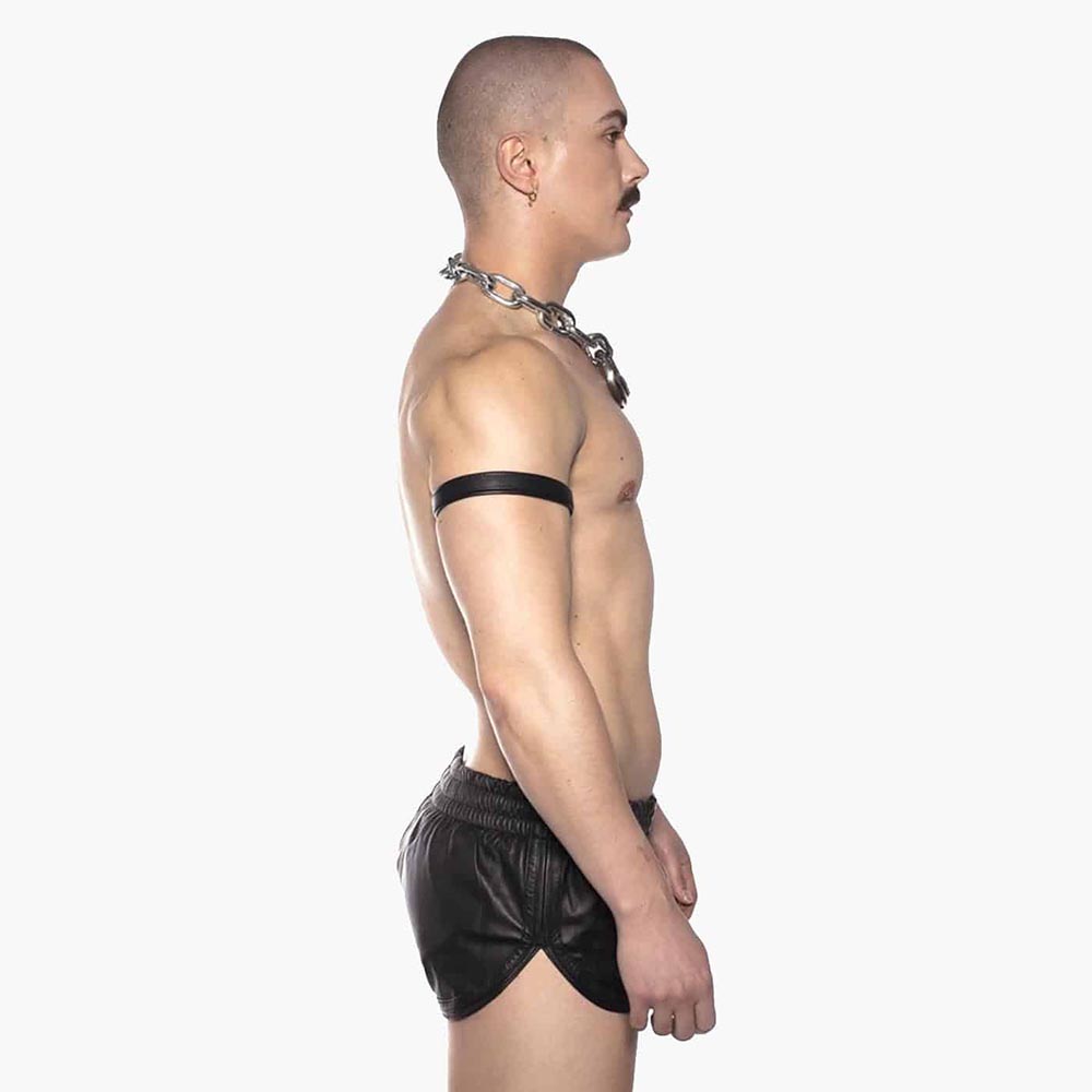 Leather Sports Shorts Black Leather Sports Shorts Black