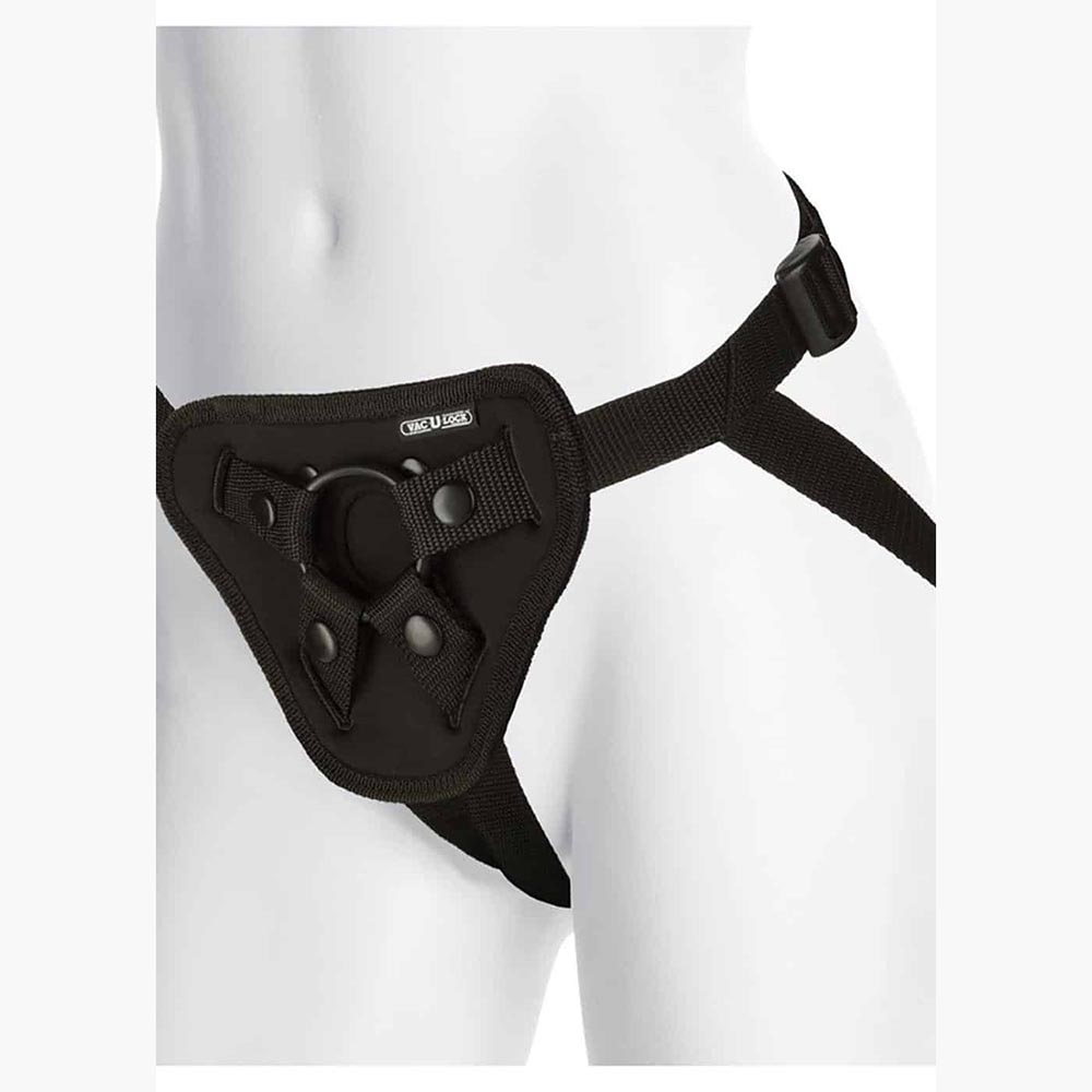 Vac-U-Lock Platinum Luxe Harness – With Plug Black O Vac-U-Lock Platinum Luxe Harness – With Plug Black O
