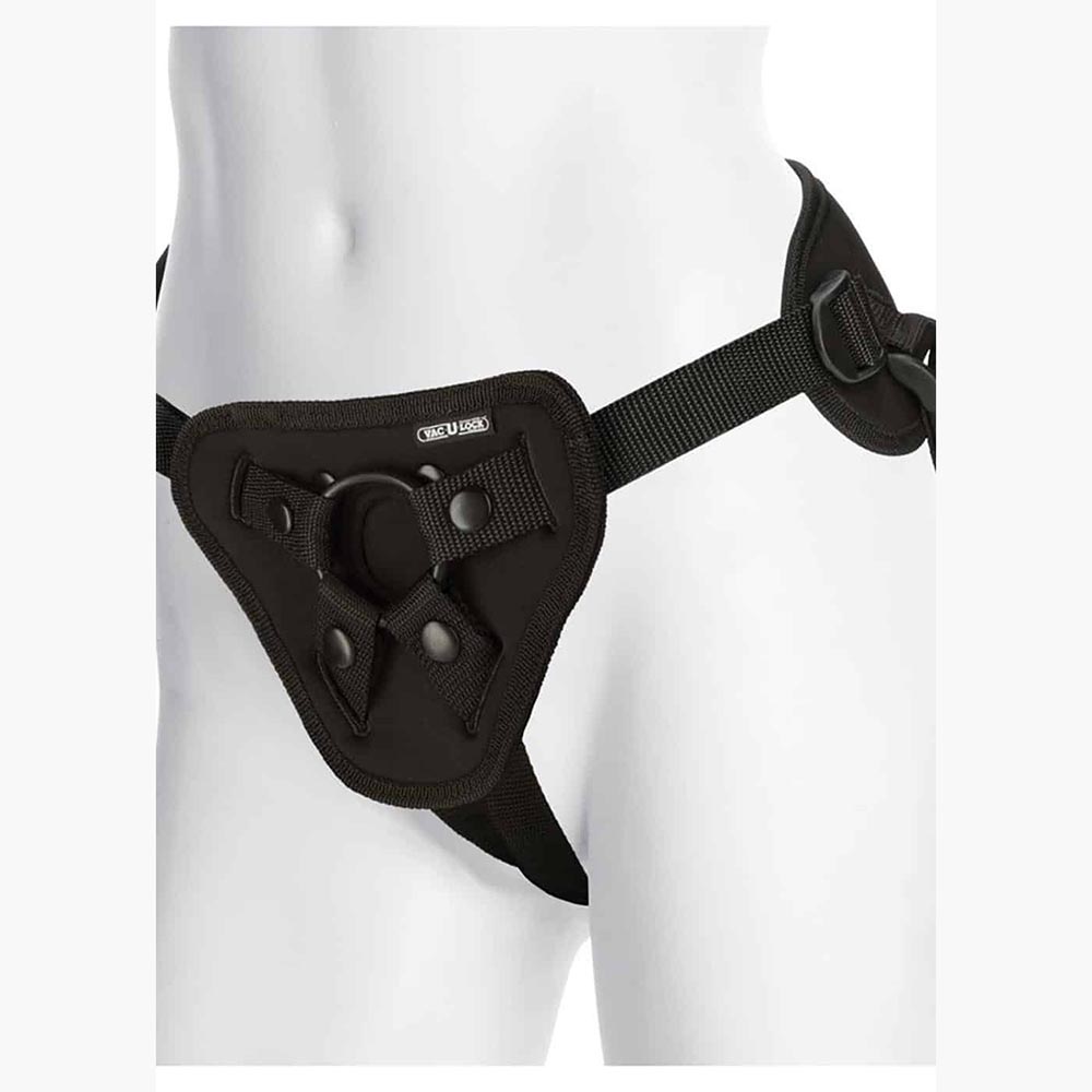 Vac-U-Lock Platinum Supreme Harness With Plug Black O Vac-U-Lock Platinum Supreme Harness With Plug Black O