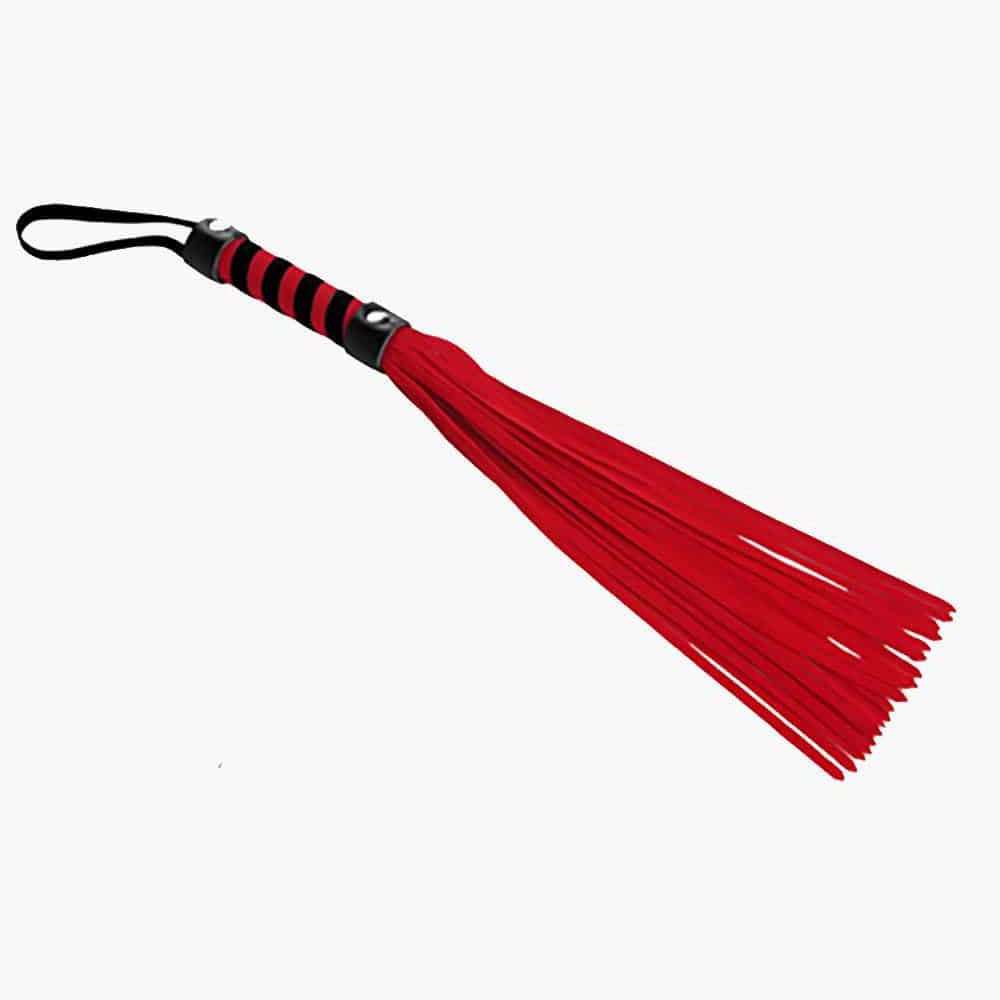 Short Suede Flogger – Red Short Suede Flogger – Red