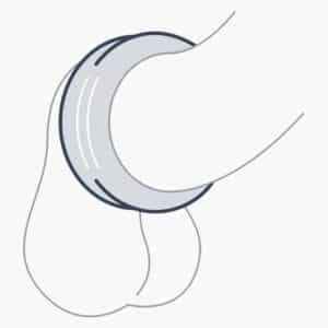 Double Design Cock Ring Grey Double Design Cock Ring Grey