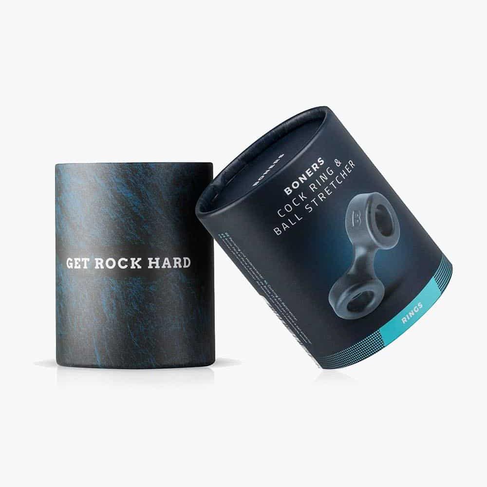Cock Ring And Ball Stretcher Grey Cock Ring And Ball Stretcher Grey