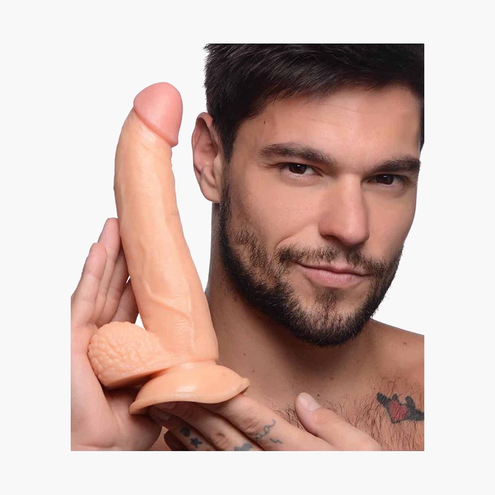 Dildo With Balls 6.5in 7.5in 8.25in Dildo With Balls 6.5in 7.5in 8.25in