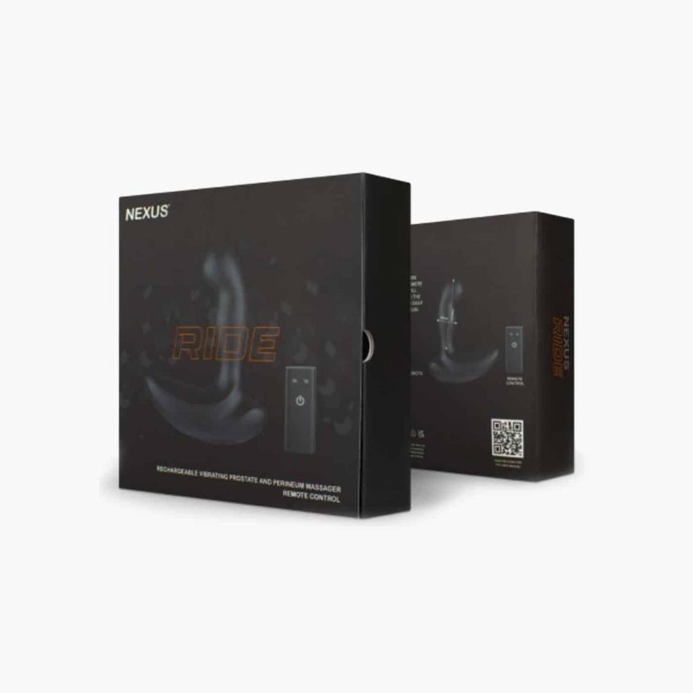 RIDE Remote Control Prostate Dual Motor Vibrator Black RIDE Remote Control Prostate Dual Motor Vibrator Black