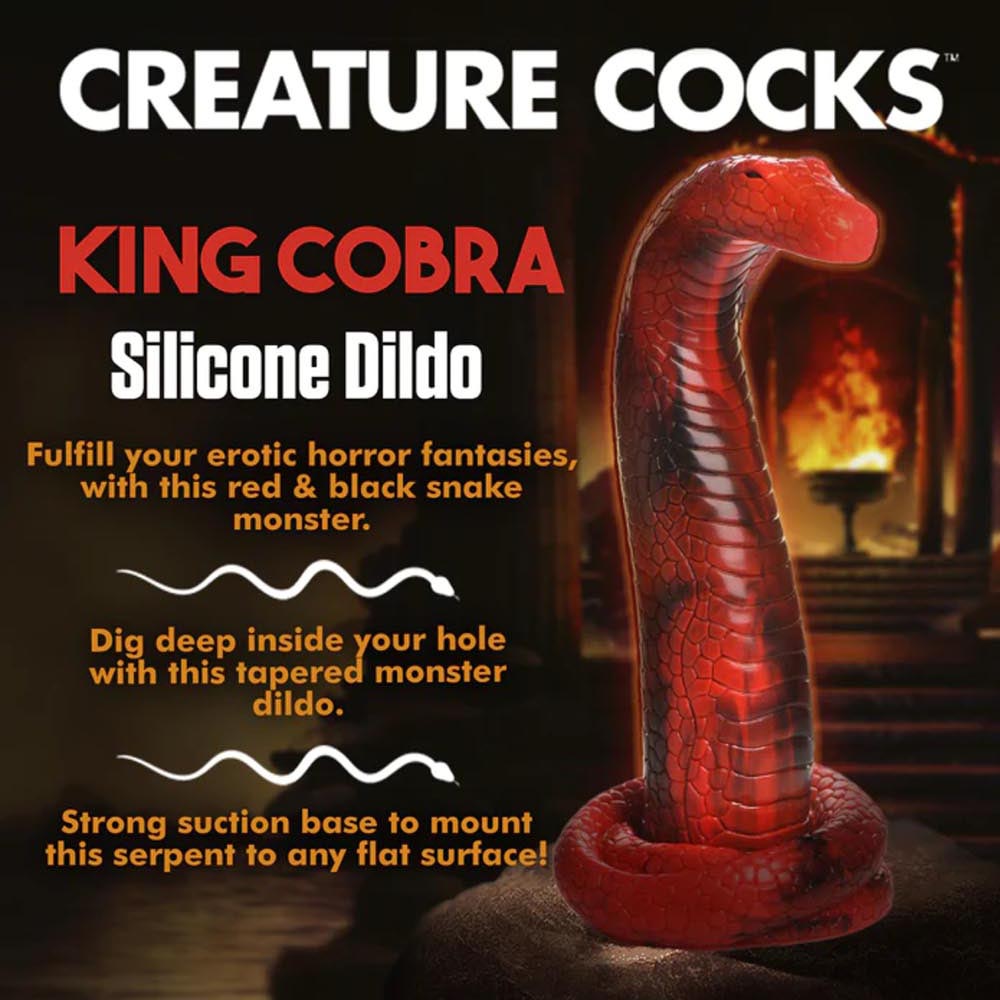 King Cobra Silicone Dildo 8.5in