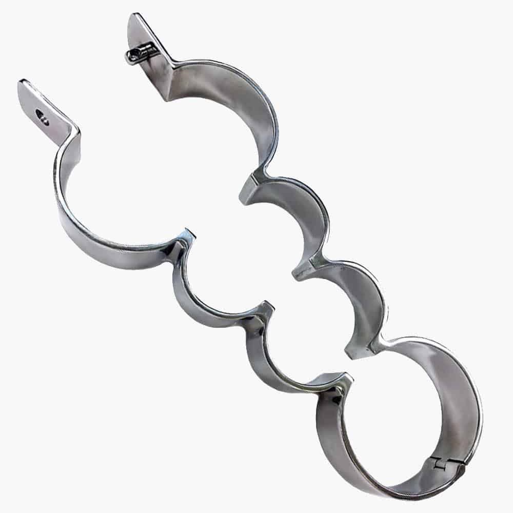 Stainless Steel Heavy Metal Wrist and Ankle Binder Stainless Steel Heavy Metal Wrist and Ankle Binder