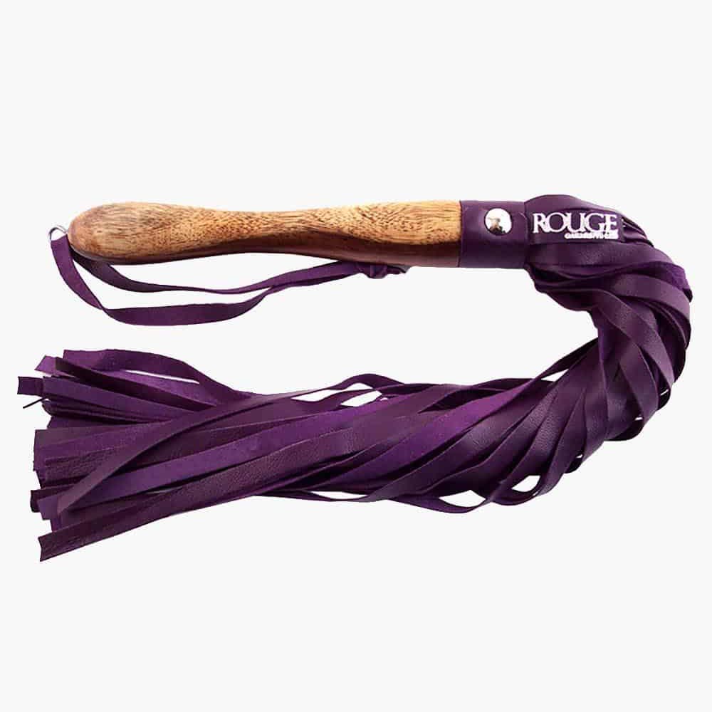 Wooden Handled Leather Flogger