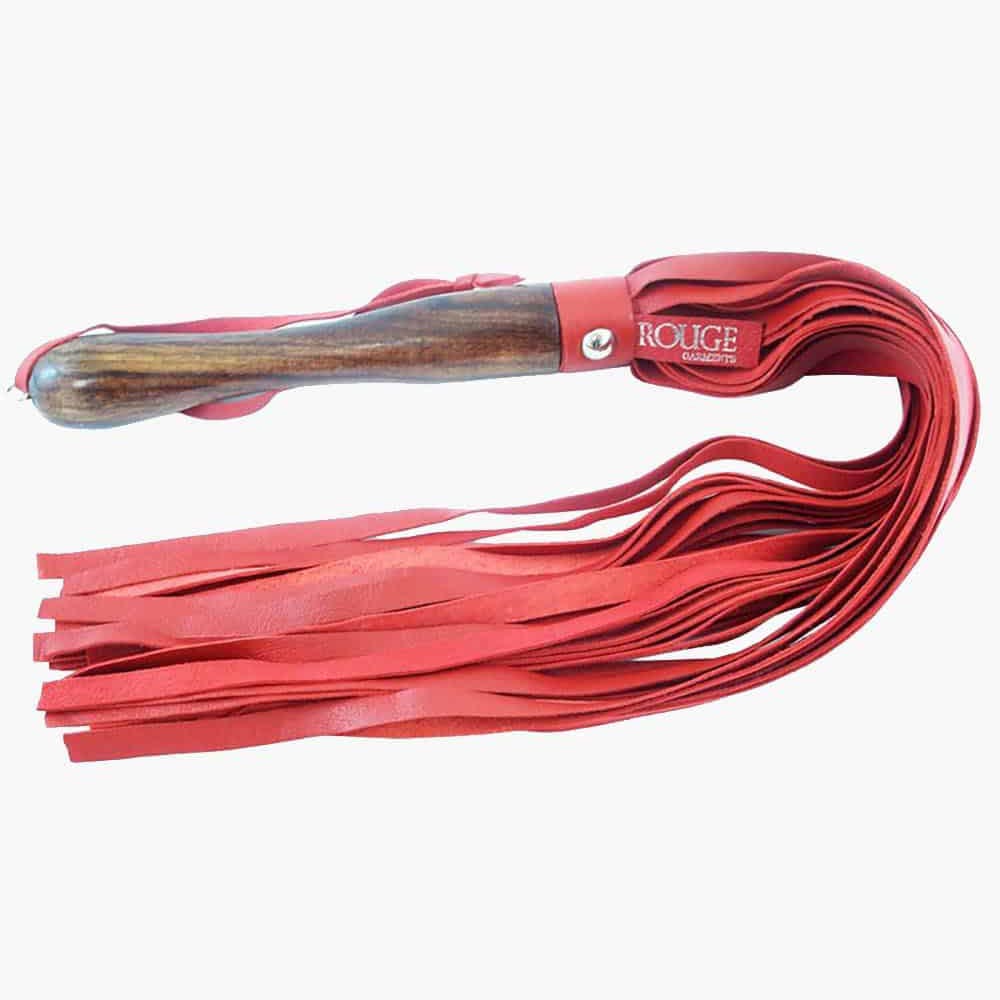 Wooden Handled Leather Flogger Wooden Handled Leather Flogger