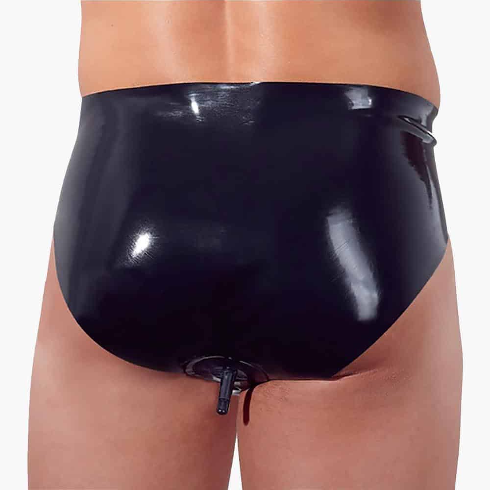 Latex Briefs with Anal Plug Latex Briefs with Anal Plug