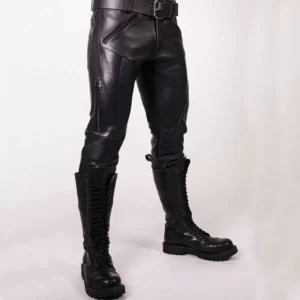 Black Leather Prowler Jeans Black Leather Prowler Jeans