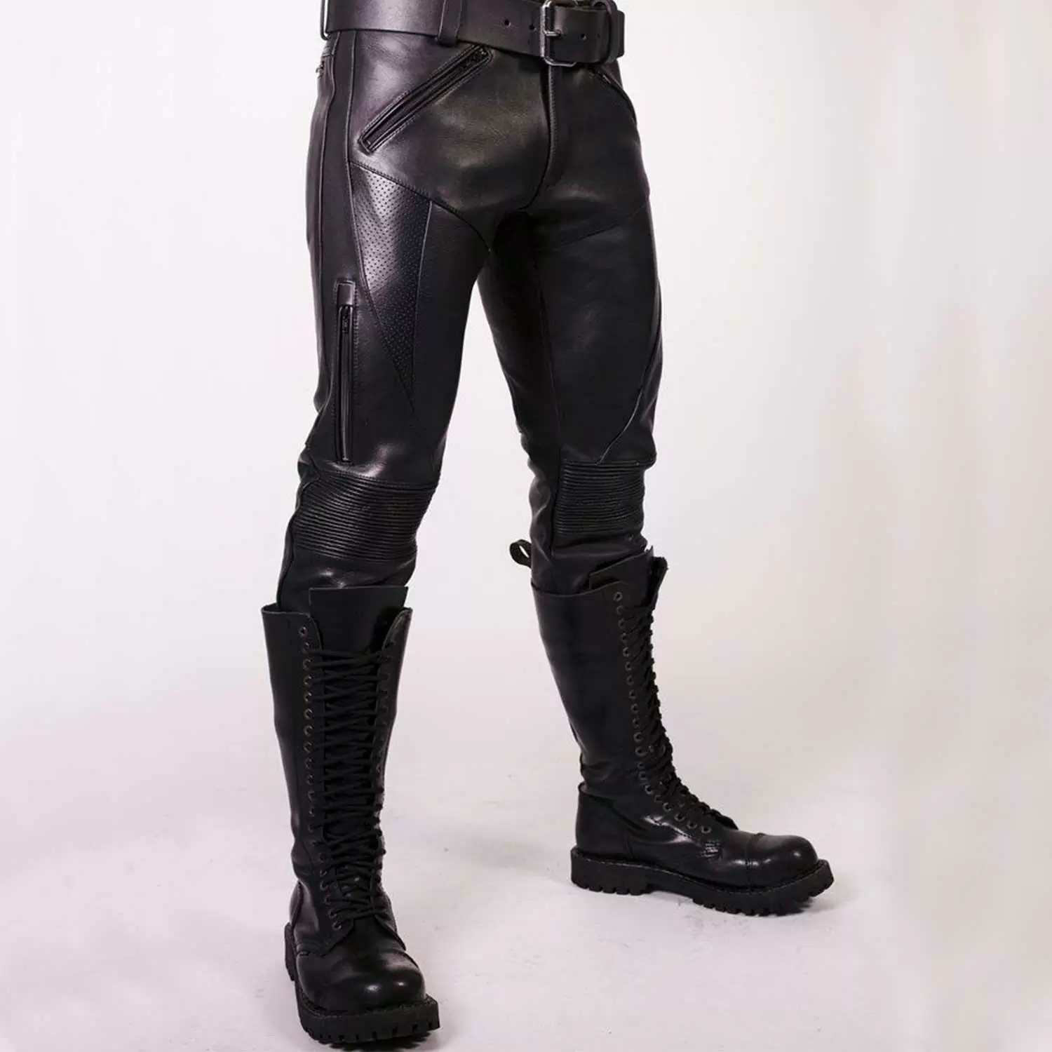 Black Leather Prowler Jeans Black Leather Prowler Jeans