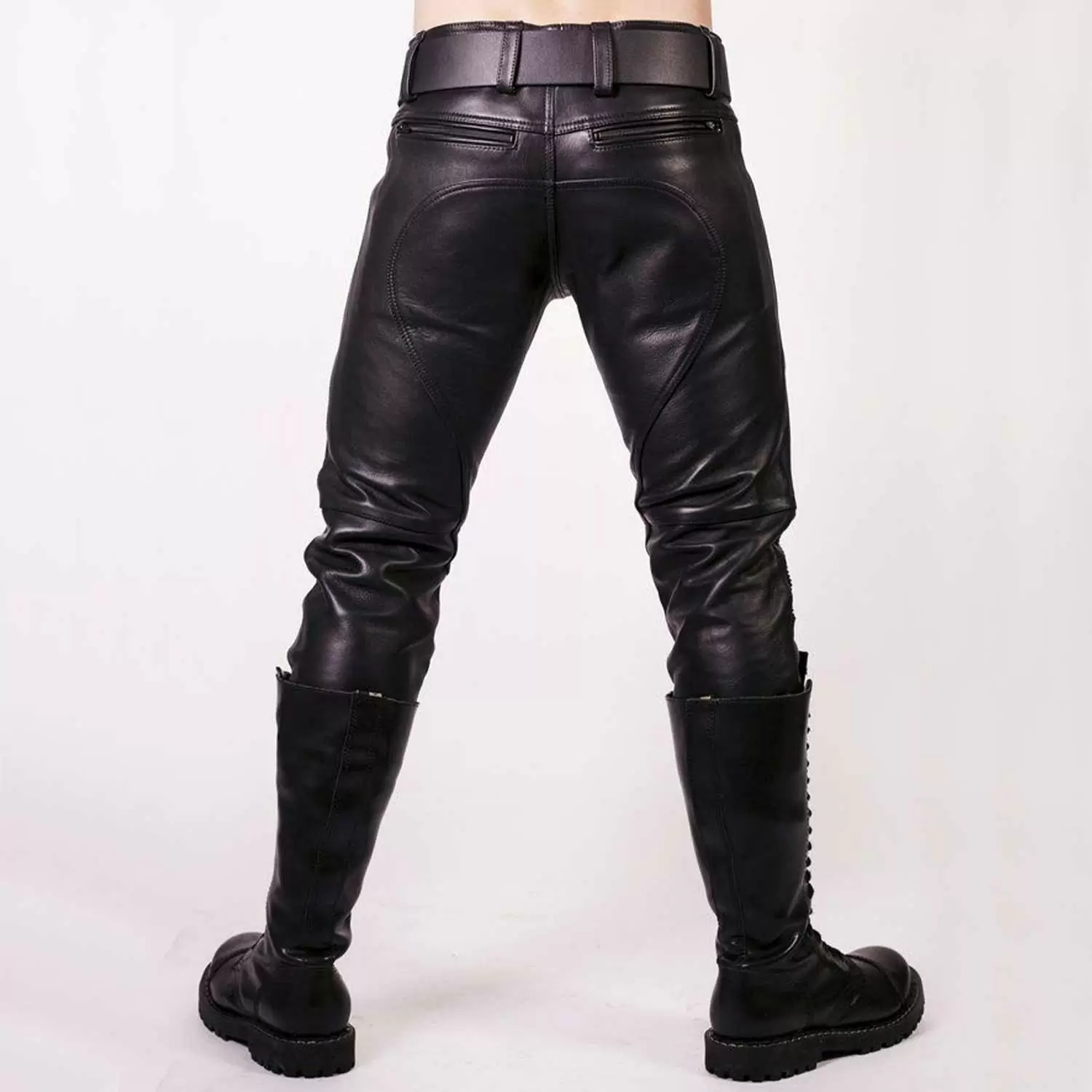 Black Leather Prowler Jeans Black Leather Prowler Jeans