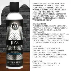 Jizz Scented Lube 8 oz. Jizz Scented Lube 8 oz.