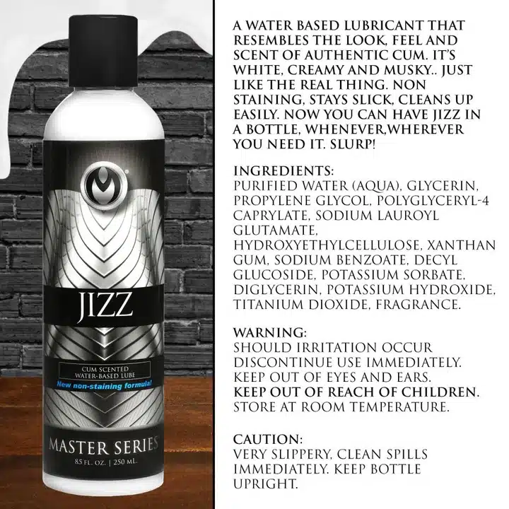 Jizz Scented Lube 8 oz. Jizz Scented Lube 8 oz.