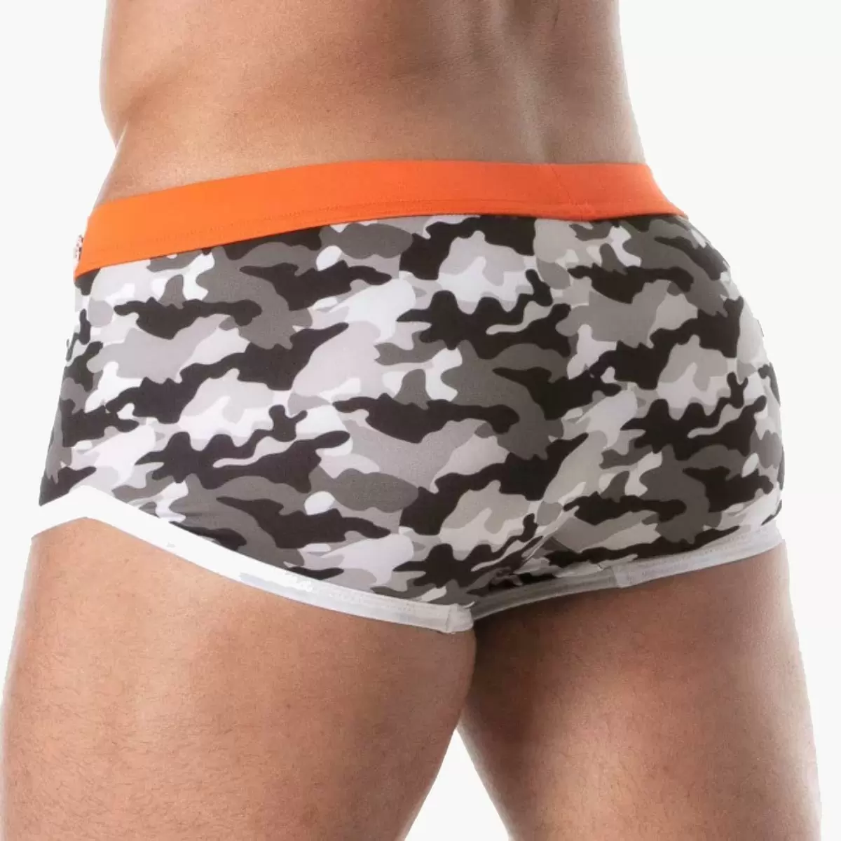 Iconic Swim Trunks – Grey Camouflage Iconic Swim Trunks – Grey Camouflage