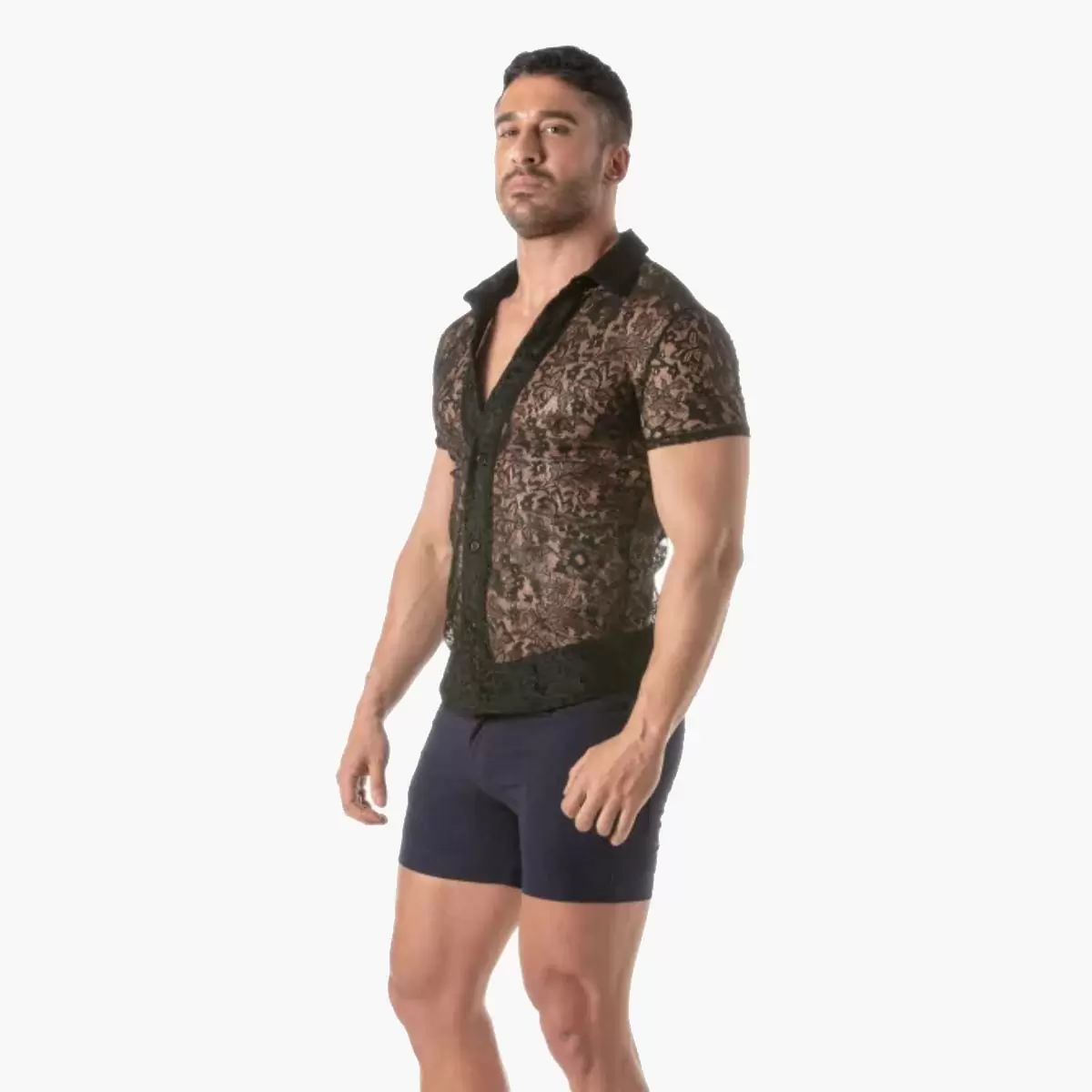 Lace Short Sleeves Shirt Lace Short Sleeves Shirt