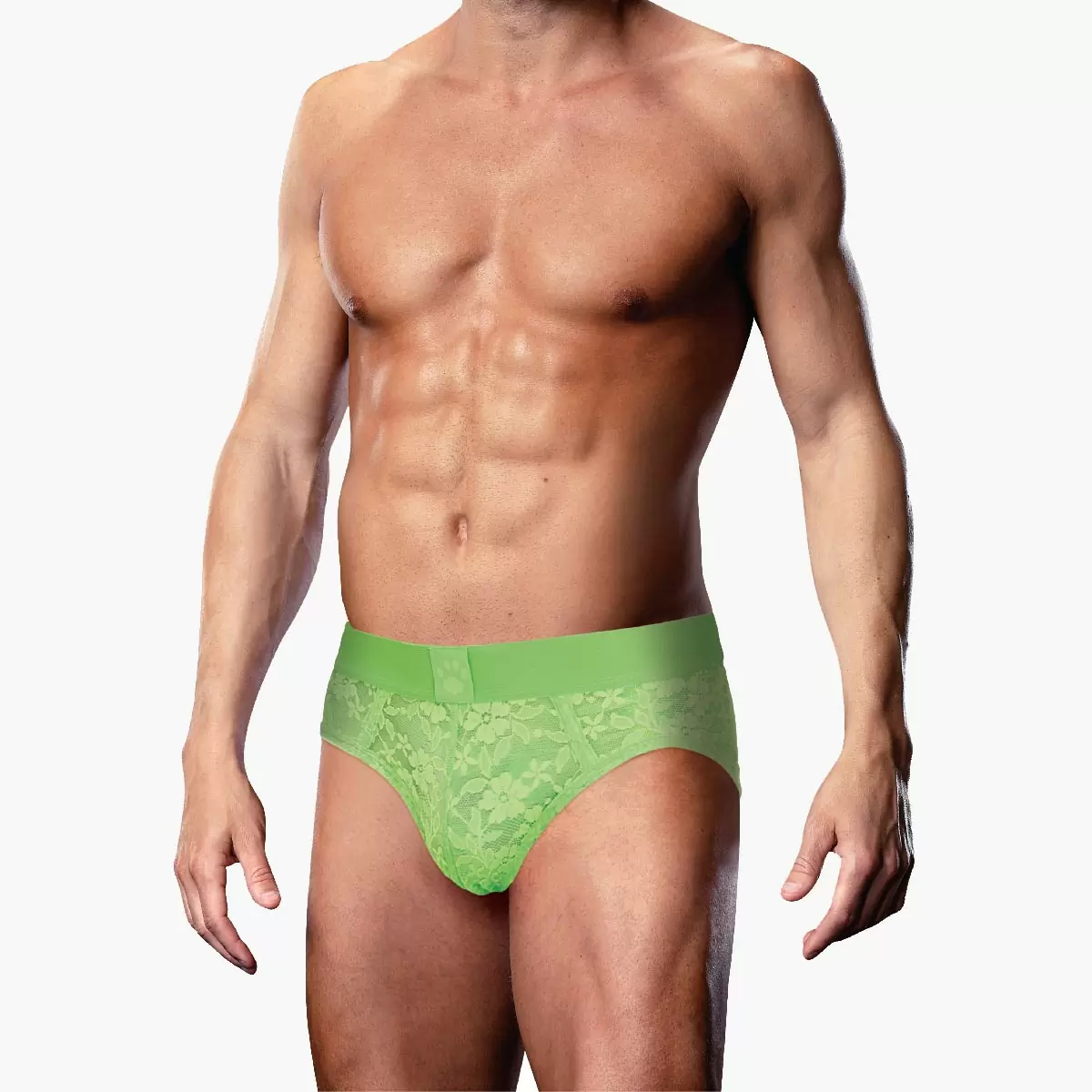 Neon Green Lace Open Back Brief Neon Green Lace Open Back Brief