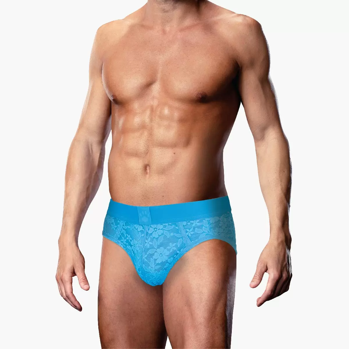 Neon Blue Lace Brief Neon Blue Lace Brief