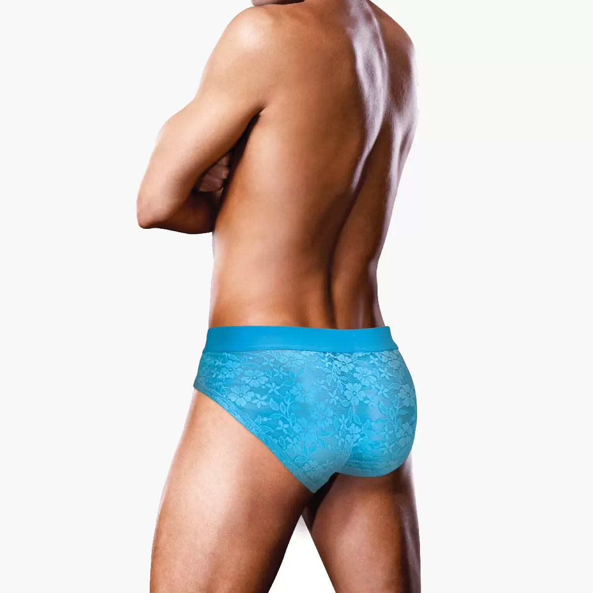Neon Blue Lace Brief Neon Blue Lace Brief