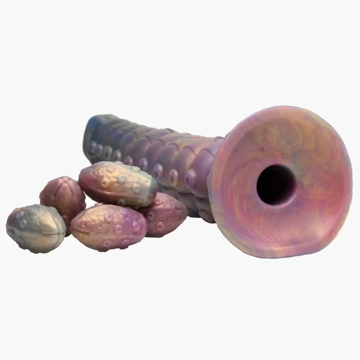 Deep Invader Tentacle Ovipositor Silicone Dildo with Eggs Deep Invader Tentacle Ovipositor Silicone Dildo with Eggs