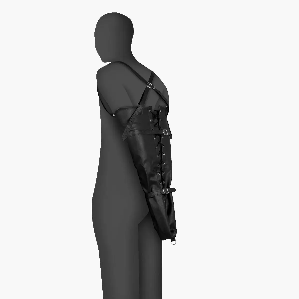 Laceup Full Sleeve Arm Restraint Black Laceup Full Sleeve Arm Restraint Black