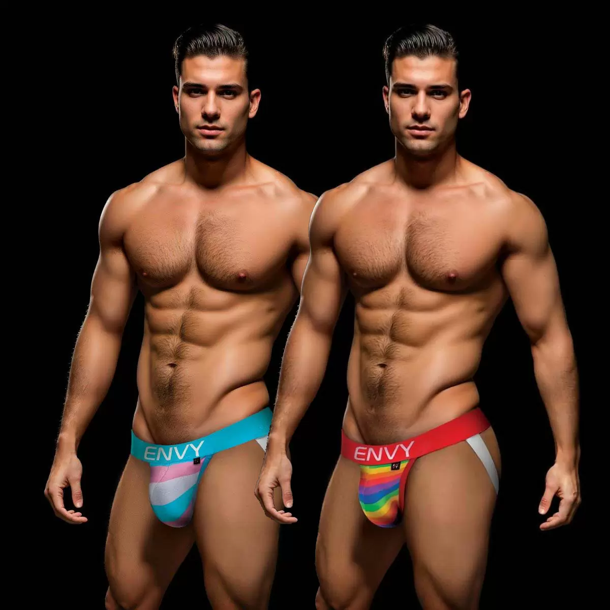 Rainbow Pride Jock Red Rainbow Pride Jock Red