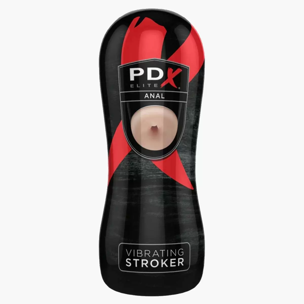 Elite Vibrating Anal Stroker – Light/Black Elite Vibrating Anal Stroker – Light/Black