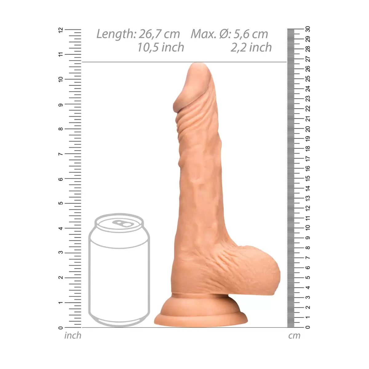 Dong with Testicles – 10″ / 25 cm Dong with Testicles – 10″ / 25 cm