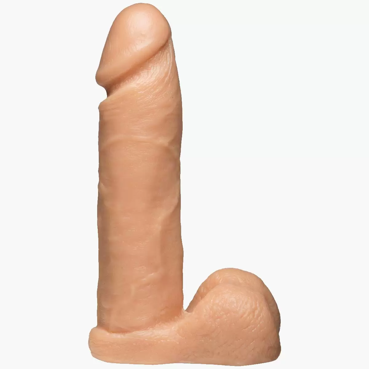 Realistic Cock with Ultra Harness Vac U Lock White 8in Realistic Cock with Ultra Harness Vac U Lock White 8in