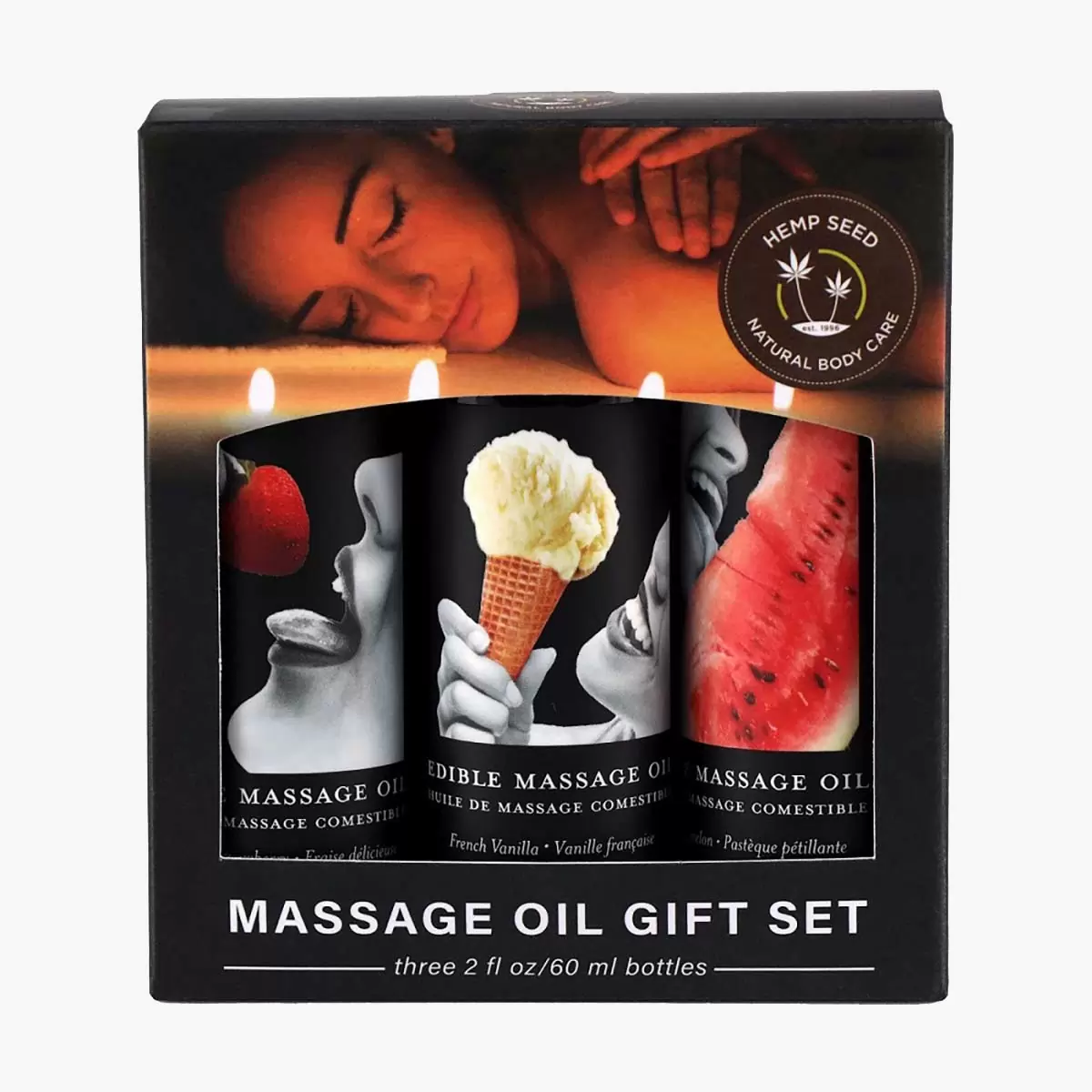 Edible Massage Oil Gift Set Box Edible Massage Oil Gift Set Box
