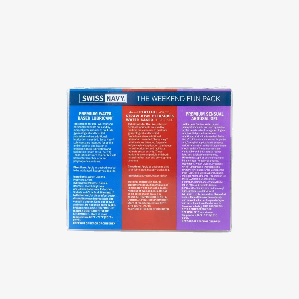 The Weekend Fun Pack Flavoured Lube 3 Pack 1oz The Weekend Fun Pack Flavoured Lube 3 Pack 1oz