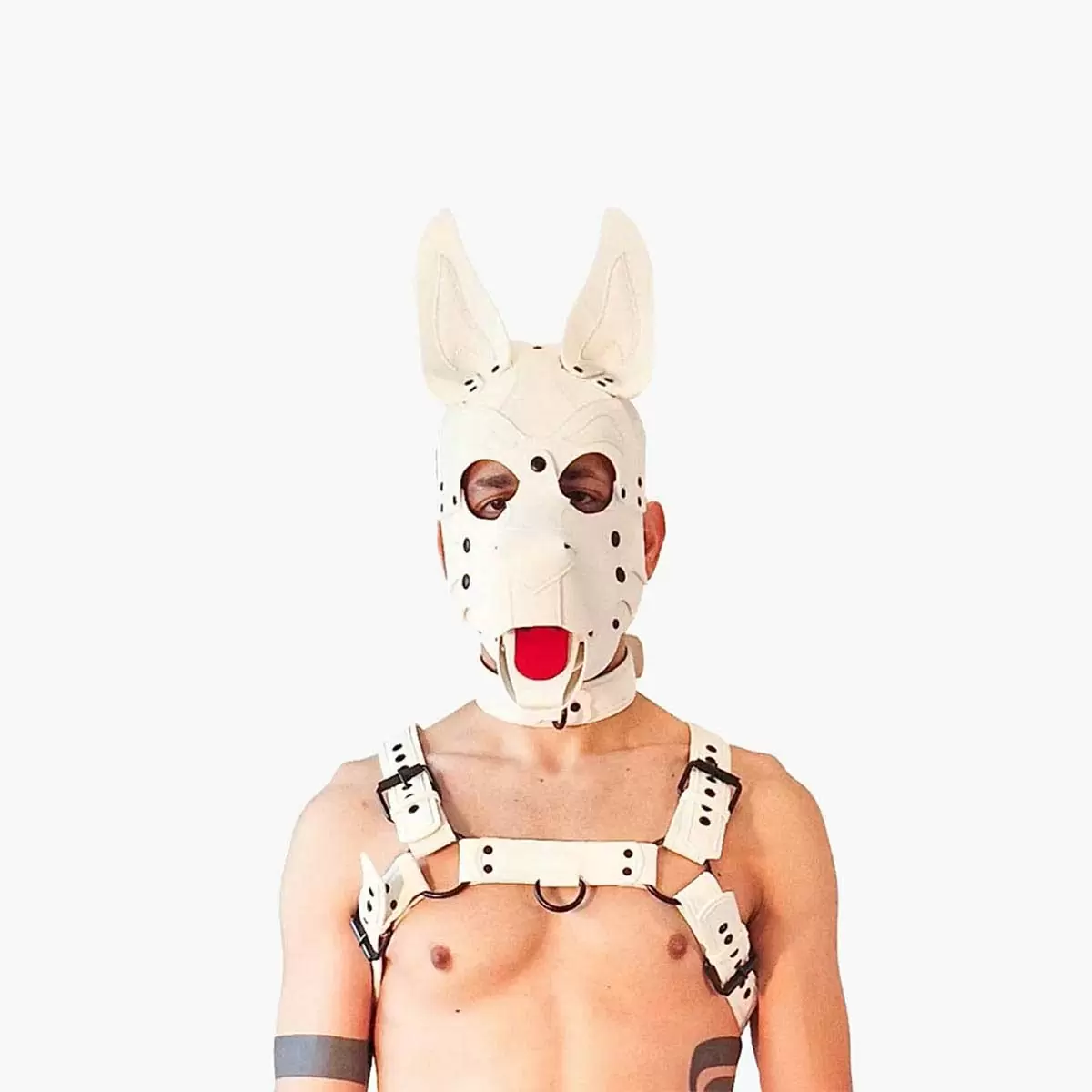 Vegan Pup Hood Black Red Blue White Vegan Pup Hood Black Red Blue White