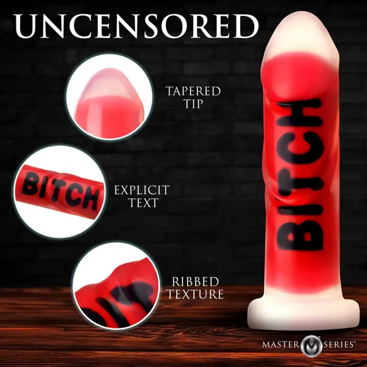 B*TCH F*CK SL*T Silicone Dildo B*TCH F*CK SL*T Silicone Dildo