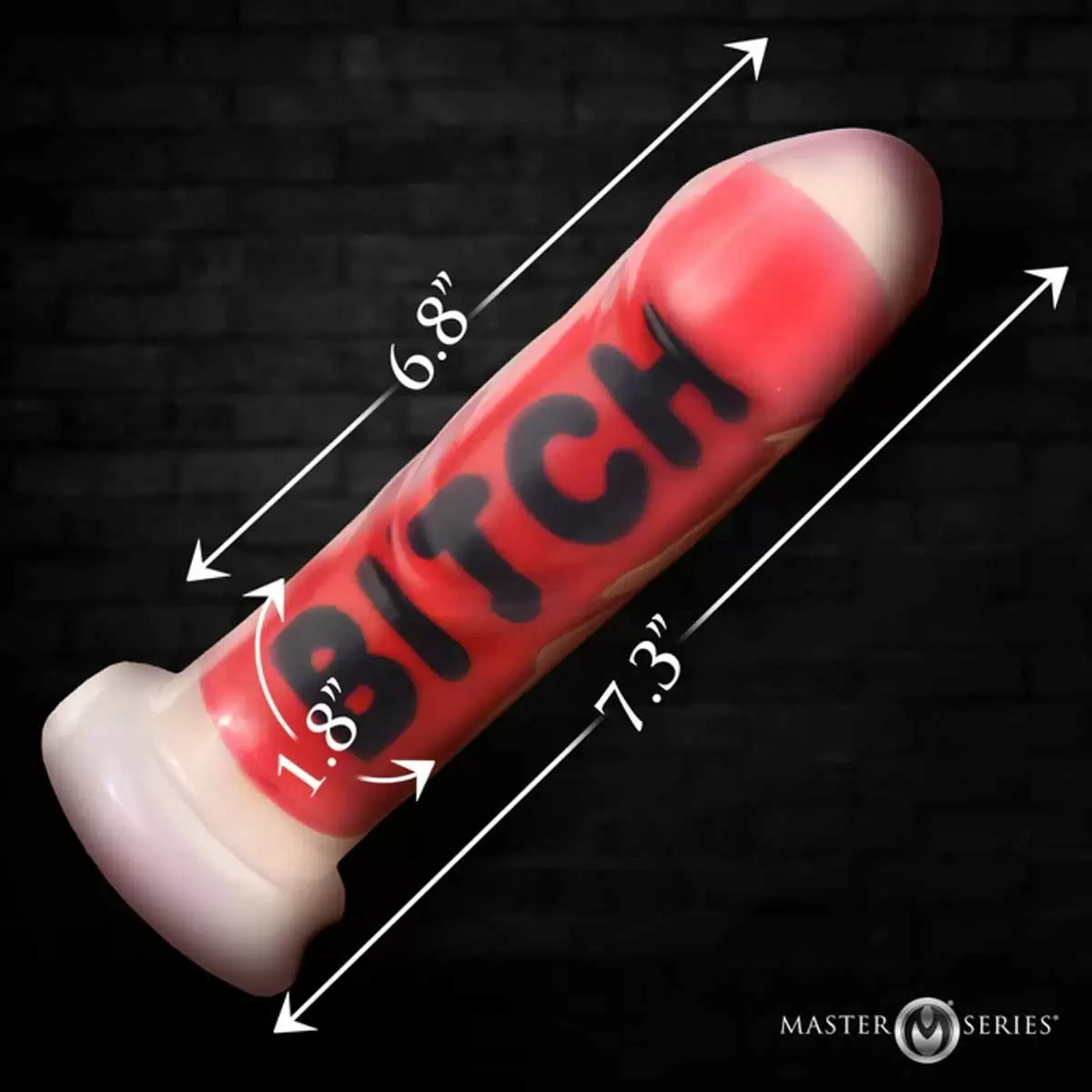 B*TCH F*CK SL*T Silicone Dildo B*TCH F*CK SL*T Silicone Dildo
