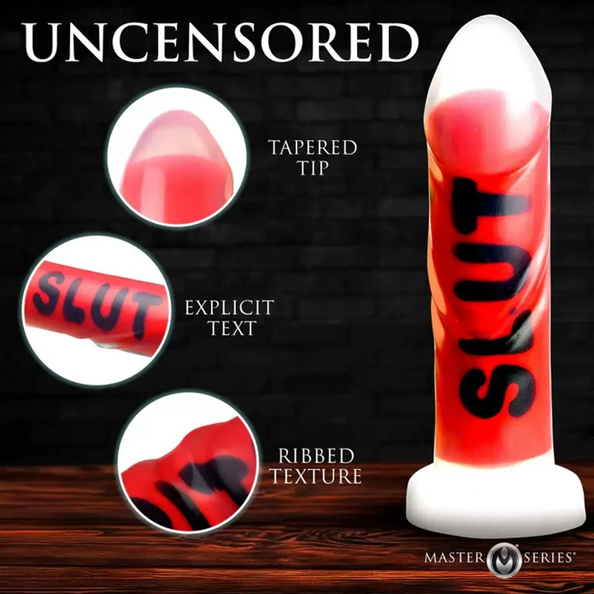 B*TCH F*CK SL*T Silicone Dildo B*TCH F*CK SL*T Silicone Dildo