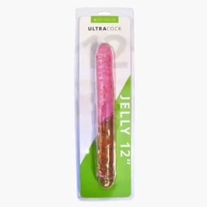 Ultra Cock Jelly Double Ended Dildo 12 Inch Pink Ultra Cock Jelly Double Ended Dildo 12 Inch Pink