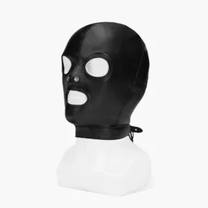 Black Hood with Eyes Nose Mouth Black Hood with Eyes Nose Mouth