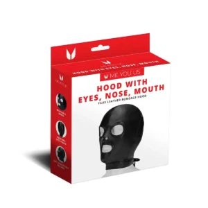 Black Hood with Eyes Nose Mouth Black Hood with Eyes Nose Mouth