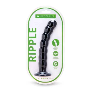 Ripple G-Spot Pegging Dildo Black 8 Inch Ripple G-Spot Pegging Dildo Black 8 Inch