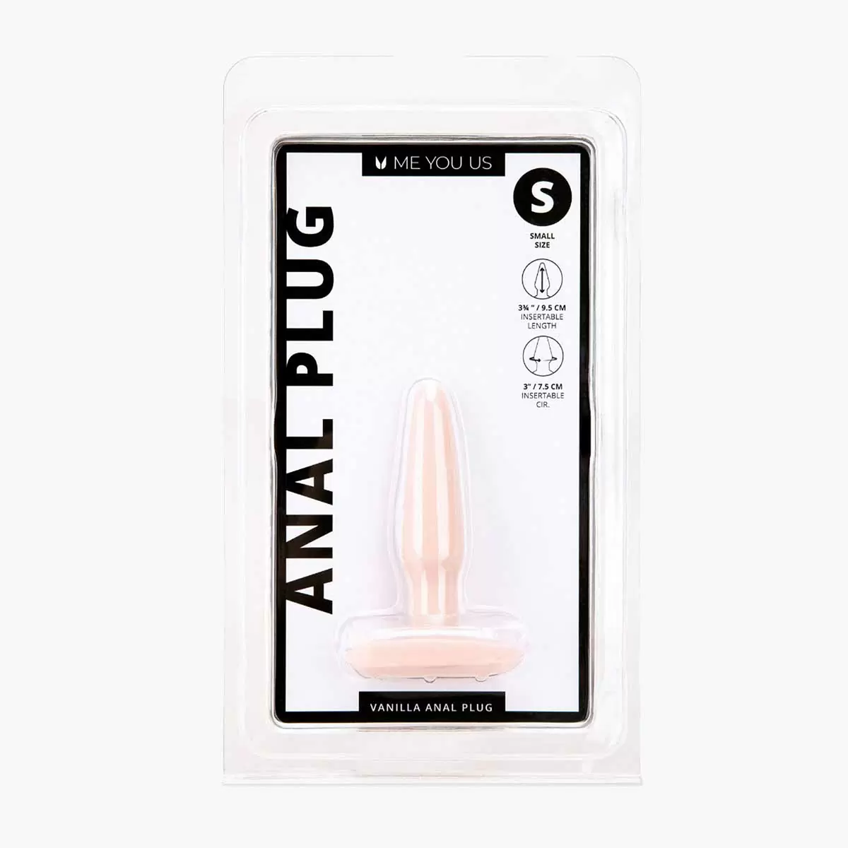 Anal Plug S M L Vanilla Black Anal Plug S M L Vanilla Black