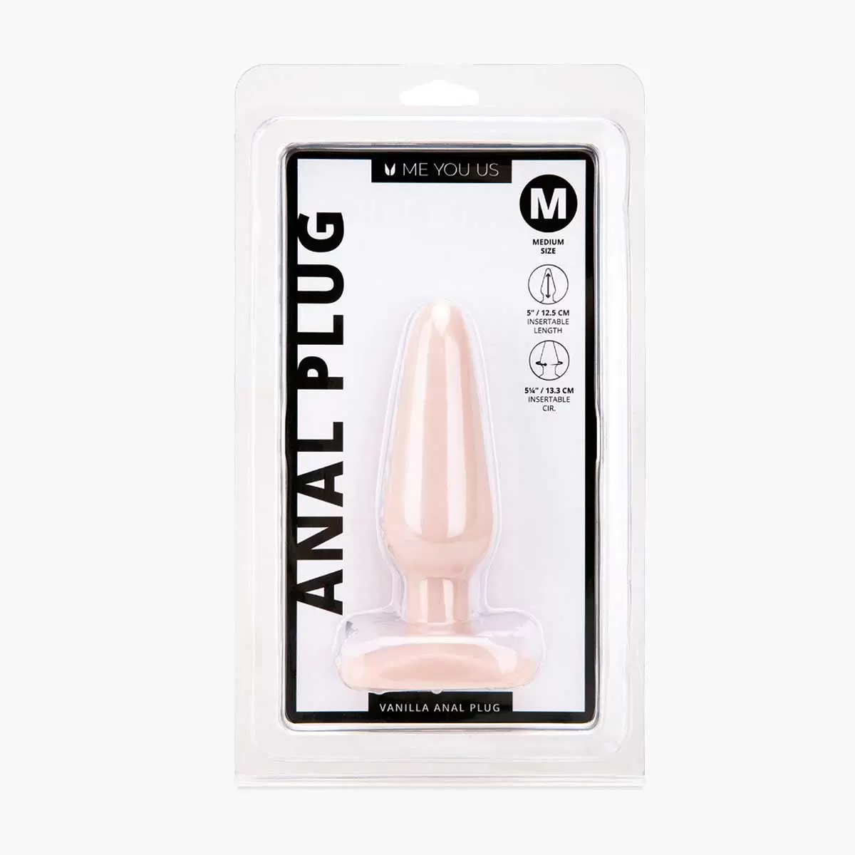 Anal Plug S M L Vanilla Black Anal Plug S M L Vanilla Black
