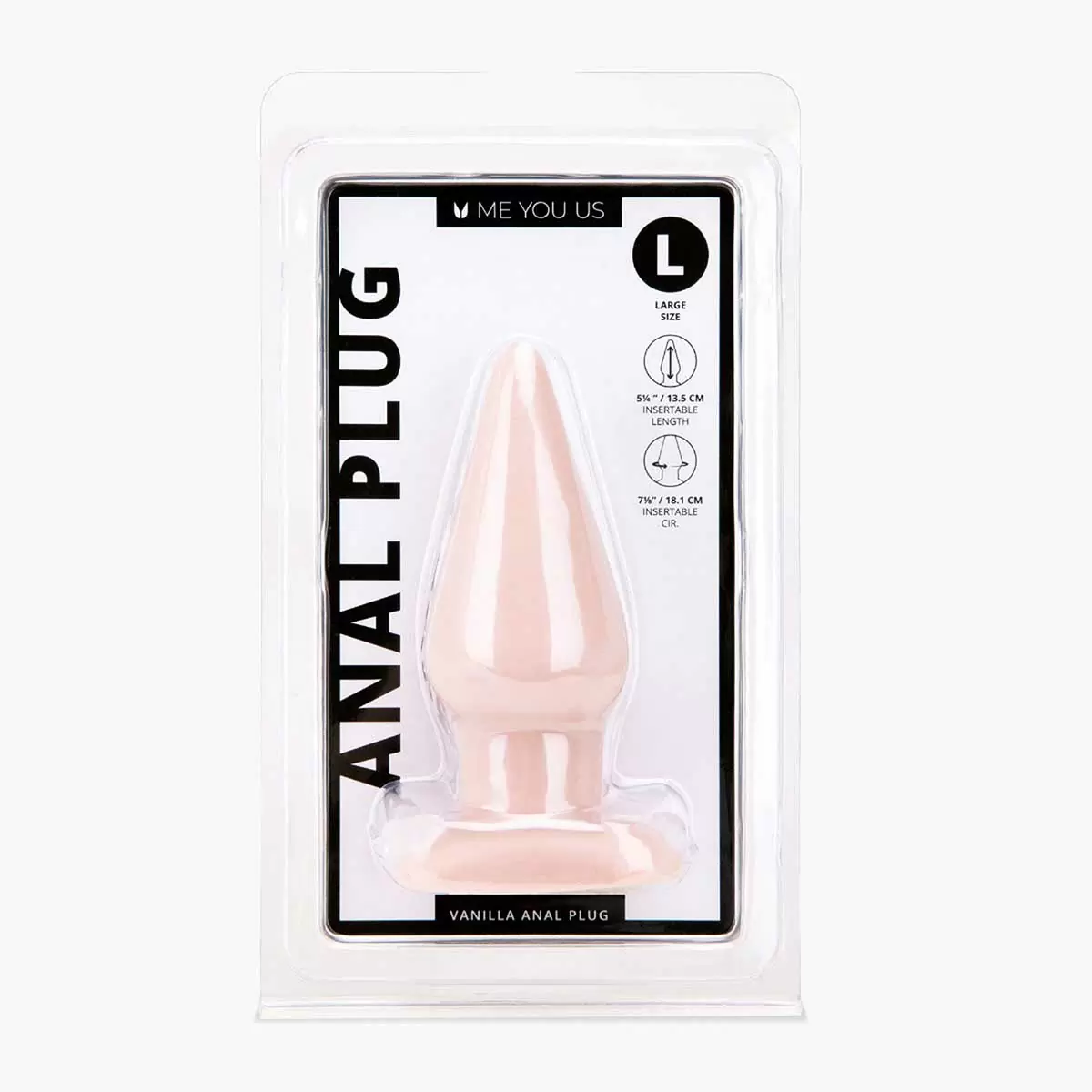 Anal Plug S M L Vanilla Black Anal Plug S M L Vanilla Black