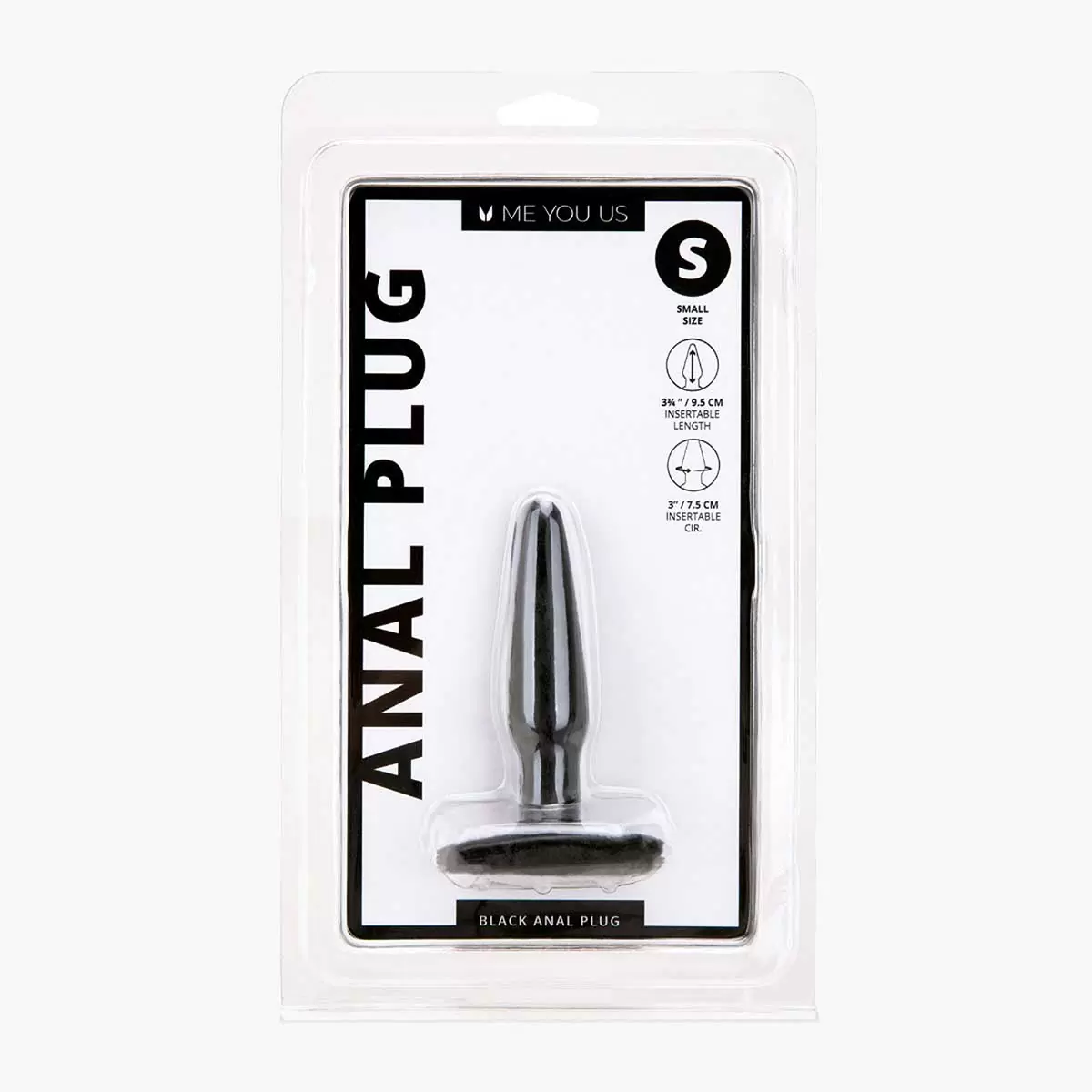 Anal Plug S M L Vanilla Black Anal Plug S M L Vanilla Black