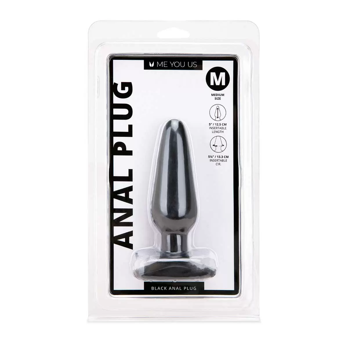 Anal Plug S M L Vanilla Black Anal Plug S M L Vanilla Black