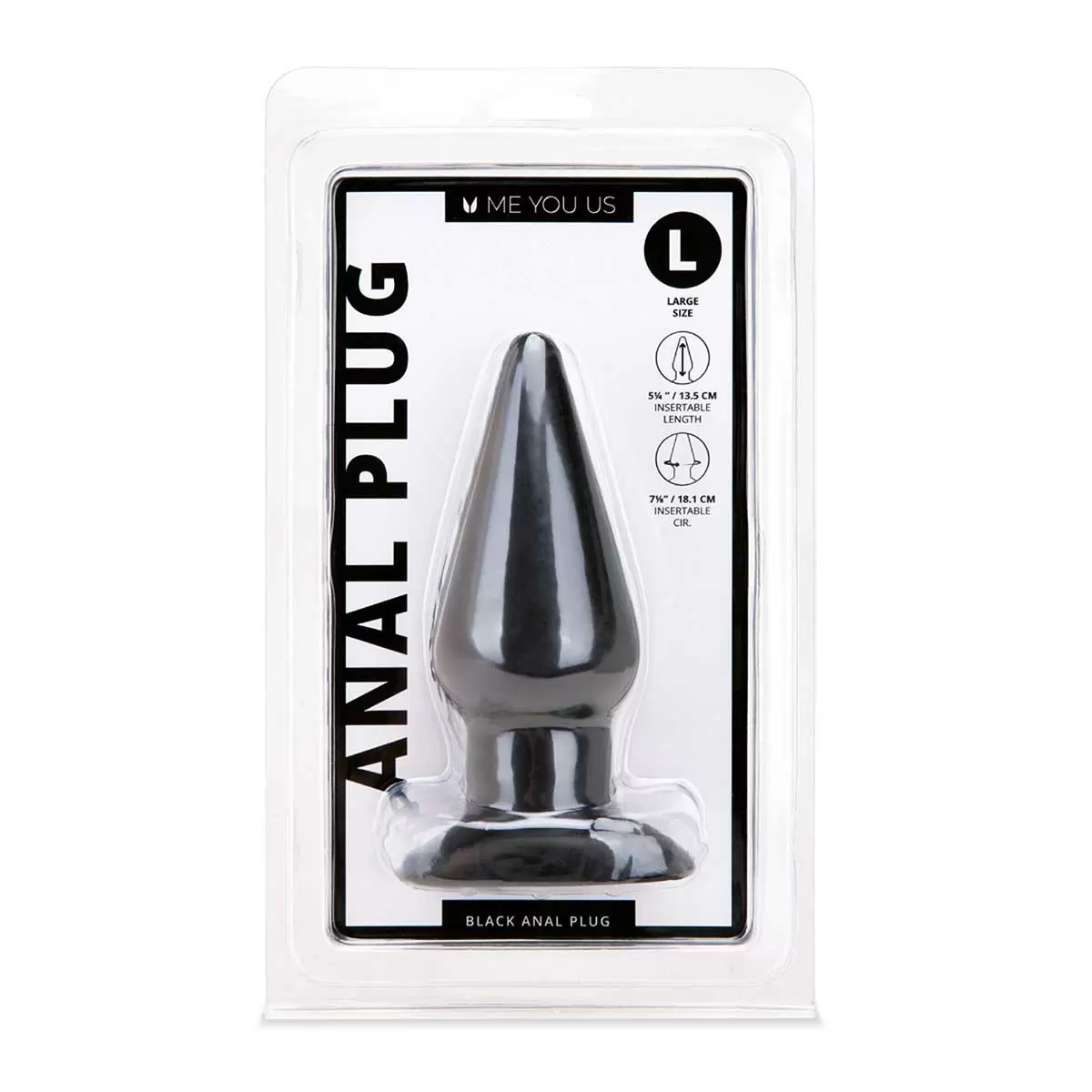 Anal Plug S M L Vanilla Black Anal Plug S M L Vanilla Black