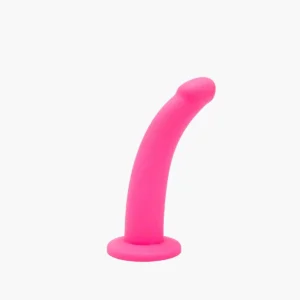 7″ Pink Curved Silicone Dildo 7″ Pink Curved Silicone Dildo