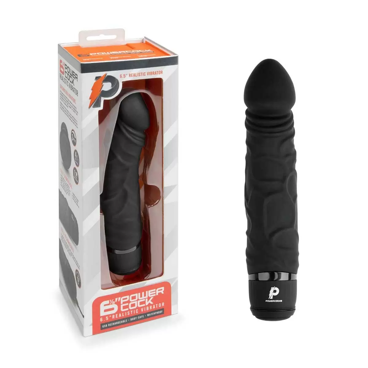 6.5″ Realistic Vibrator Black Flesh 6in 6.5in 6.5″ Realistic Vibrator Black Flesh 6in 6.5in