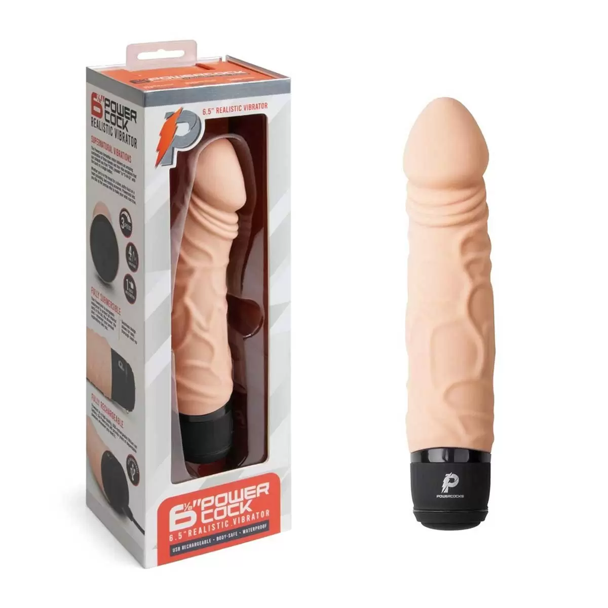 6.5″ Realistic Vibrator Black Flesh 6in 6.5in 6.5″ Realistic Vibrator Black Flesh 6in 6.5in