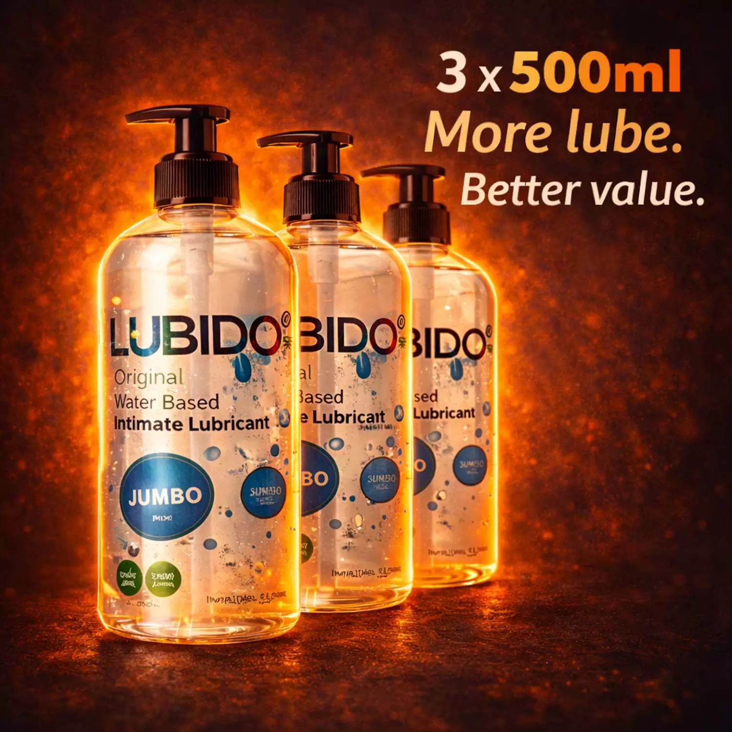 Original Water-Based Lubricant – 3 × 500ml Value Pack Original Water-Based Lubricant – 3 × 500ml Value Pack